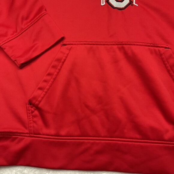 Scarlet & Gray Ohio State Buckeys Hoodie Unisex Size Large Red Football Pullover - Picture 4 of 8